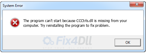 CCCtrls.dll missing