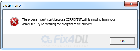 CDRPDFINTL.dll missing