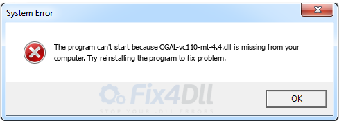 CGAL-vc110-mt-4.4.dll missing