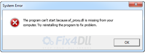 af_proxy.dll missing