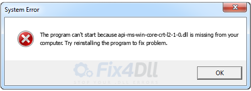 api-ms-win-core-crt-l2-1-0.dll missing