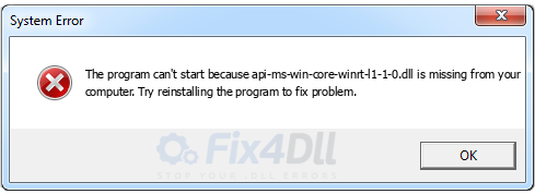 api-ms-win-core-winrt-l1-1-0.dll missing