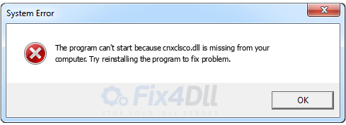 cnxclsco.dll missing