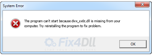 divx_xx0c.dll missing