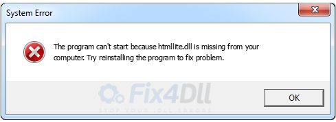 htmllite.dll missing