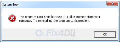 ijl11.dll missing