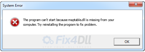 maptable.dll missing