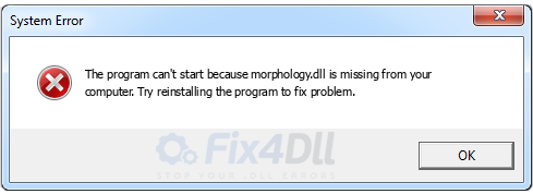 morphology.dll missing