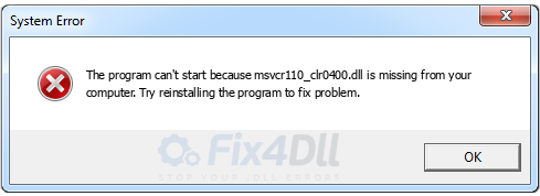 msvcr110_clr0400.dll missing