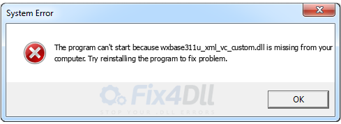 wxbase311u_xml_vc_custom.dll missing