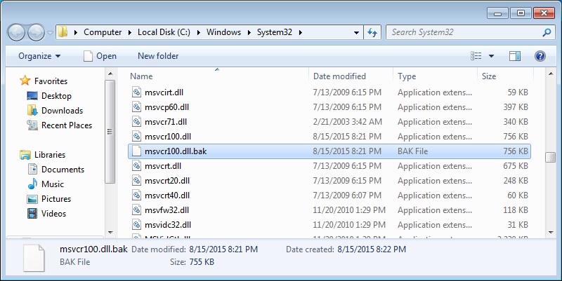 how to install a .dll file on windows 10 64 bit